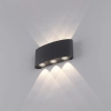 Grafitowa lampa ścienna Carlo LED 4,8W minimalistyczna