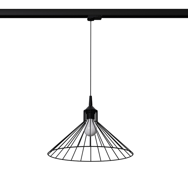 Industrialna lampa wisząca EDA MYL.00382 druciana trzyfazowa czarny