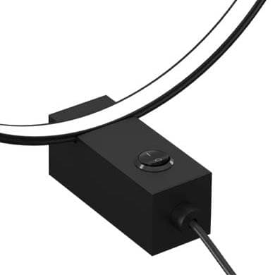 Loftowa lampa biurowa AGARO 2000 Shilo LED 9W 3000K ring czarna