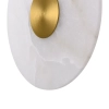 Okrągły naścienny kinkiet Dalinia WL0114 LED 8W 3000K złoty