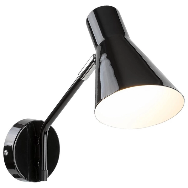 Regulowana LAMPA ścienna ALFONS 4504 Rabalux metalowy kinkiet do sypialni czarny