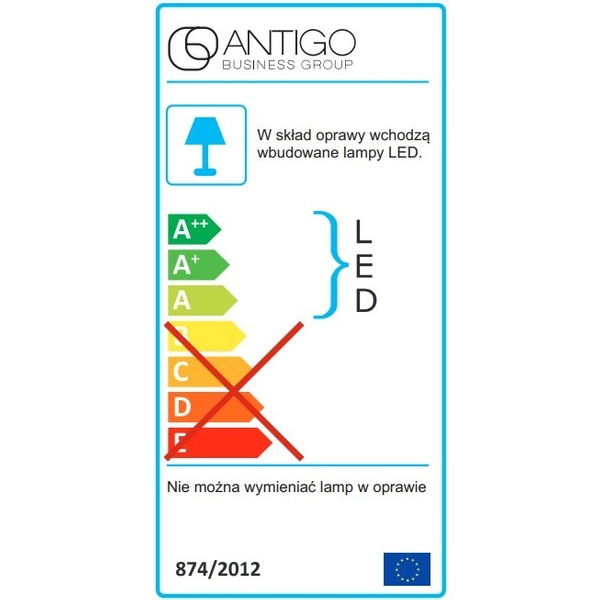 Lampa do szyny magnetycznej Komatsu 6543 Shilo LED 12W 4000K biały