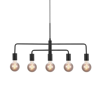 Lampa zwieszana Gloom 2113053003 do salonu metalowa czarny