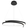 Wisząca pierścieniowa lampa LORENZO ML1583 LED 35W 4000K  czarny