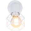 Industrialna LAMPA ścienna XARA I 54802W-1 Globo druciana OPRAWA metalowy kinkiet biały