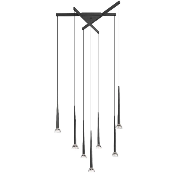 Sufitowa lampa zwisające sople BOSTON P0603-07C-P7B1 LED 1,5W czarna