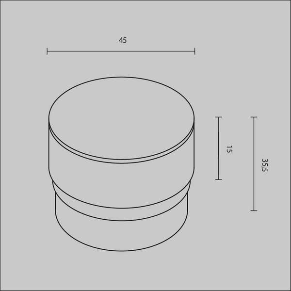 Okrągły dyfuzor do lamp Focus RingSAcr-5-W Maytoni pierścień biały