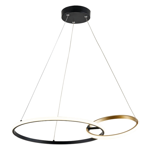 Wisząca lampa ring Rando 20002P-GD LED 36W 3000-6000K czarny złoty