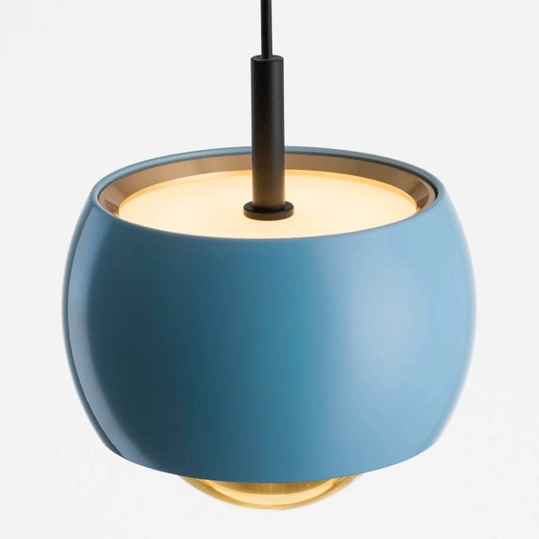 Wisząca lampa do salonu LIMA LE44283 LED 13W 3000K kula niebieska