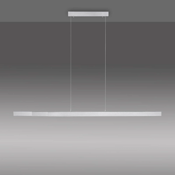 Wisząca lampa liniowa Luzi do salonu LED 13W 3000K aluminium
