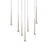 Nowoczesna zwisająca lampa BOSTON 0603-07C-SDB1 LED 1,5W czarny złoty
