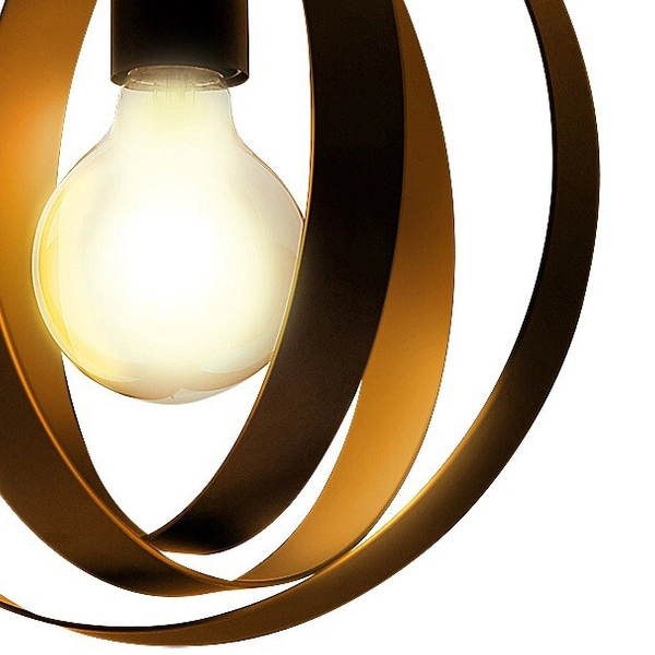 Nowoczesna lampa sufitowa Cortado 5359 metalowe pierścienie czarne