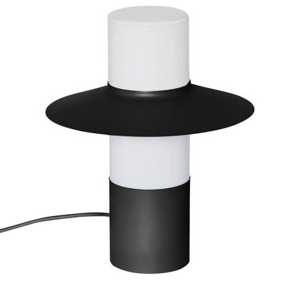 Lampka nocna z wtyczką Caponio CPS122P1 szklana biała czarna