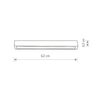 Plafoniera do kuchni STRAIGHT CEILING 7552 grafitowa lampa belka