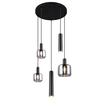 Kaskadowa lampa wisząca MATARO 364130532 Trio do jadalni chrom czarny