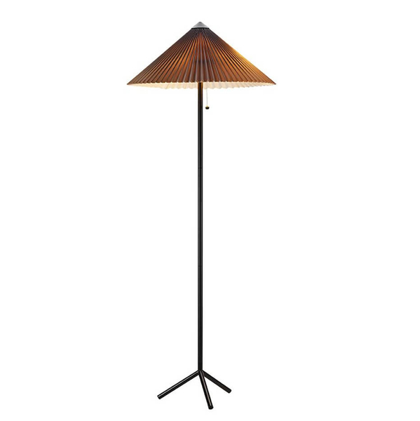 Podłogowa lampa Plisado 108761 Markslojd metal tkanina czarny szary