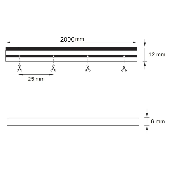 Elastyczna taśma LED 17W 314994 Polux 2 metry 400lm pasek