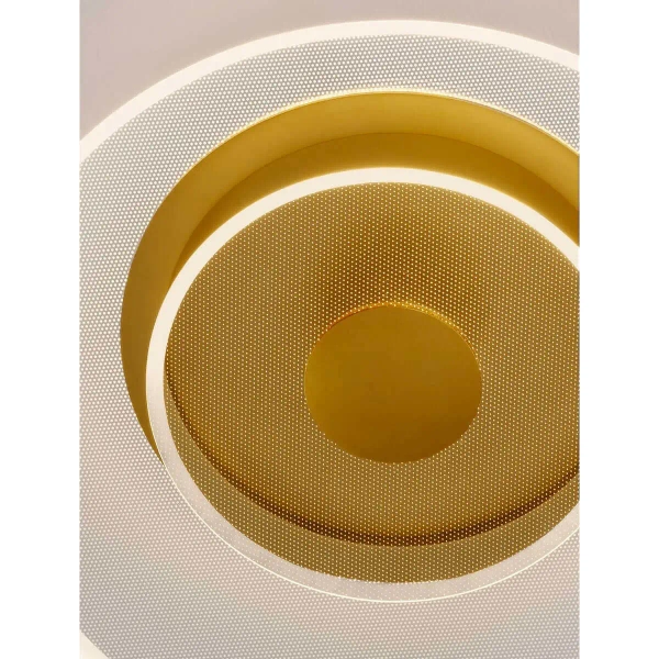 Nasufitowa lampa HUARAL LE44441 LED 29W 3000K okręgi złota przezroczysta