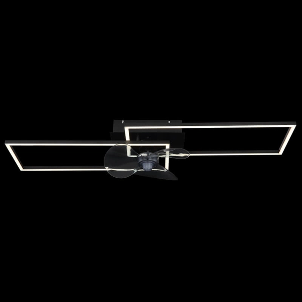 Lampowentylator sufitowy Tatjana 67243-30BF LED 38W CCT ściemnialny czarny