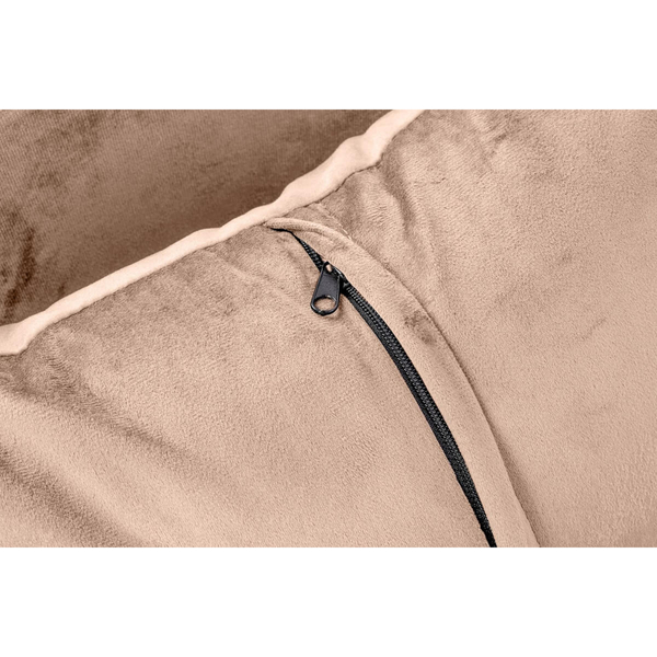 Wypoczynkowy fotel do salonu Chloe Velvet MSE011000303.V13 khaki złoty