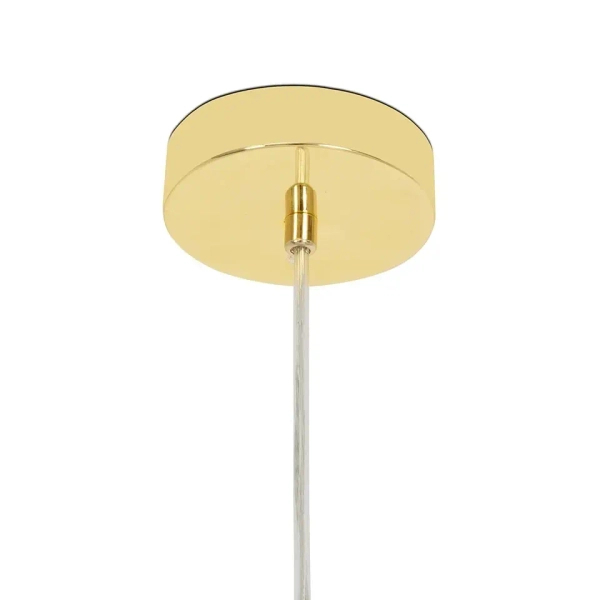 Lampa wisząca molekuły ALURE MSE1501100551 do salonu złote przezroczyste