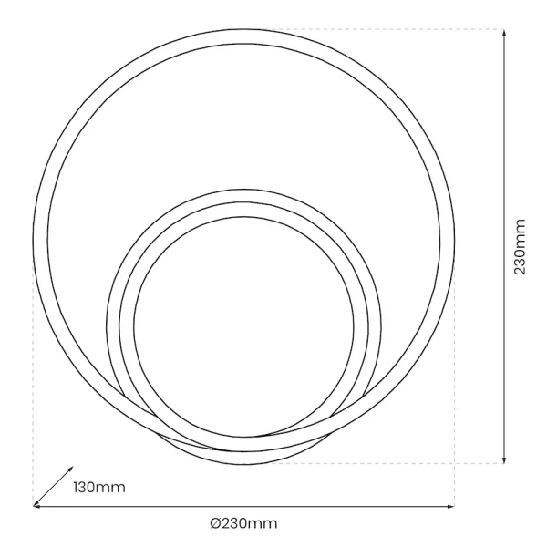 Ledowy kinkiet ścienny LUCERO CHROME ML1051 LED 13W 4000K chrom