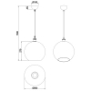 Wisząca lampa Dino R30771004 RL Light zwis bańka bursztynowa