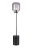 Podłogowa lampa stojąca Bronx czarna do salonu industrialna