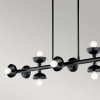 Podłużna wisząca lampa Palta KL-PALTA-LP10-BK belka czarna