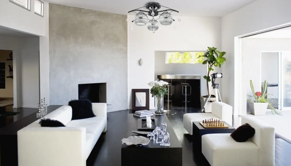 Sufitowa lampa glamour 1985/3 BL 8C nad łóżko chrom czarna