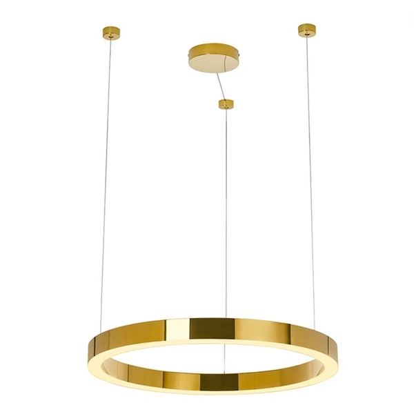 Złoty pierścień wiszący Ring lampa LED 30W 3000K złota