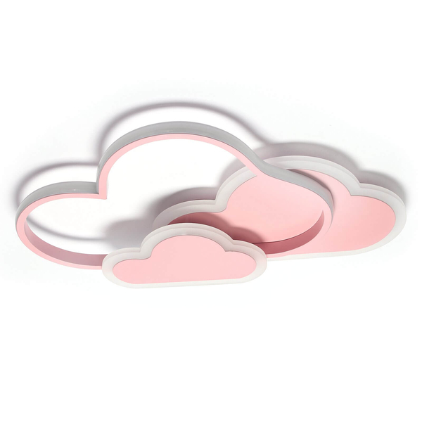Dziecięcy plafon 415 Domeno LED 58W 2700K-6500K chmurki cloud różowy