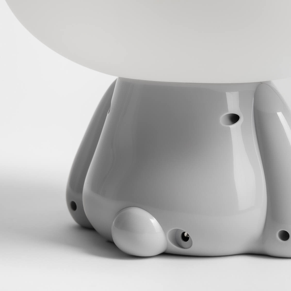 Nocna lampka na komodę Koala KDR-611-GR Zumaline LED 3W 4000K biała szara OUTLET