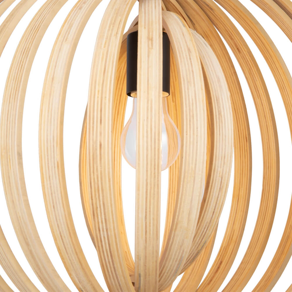 Lampa zwisowa pojedyncza Roots MOD197PL-01W1 Maytoni japandi czarna beżowa