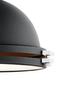 Industrialna LAMPA wisząca NAUTILIUS M 10268106 Kaspa okrągła OPRAWA na łańcuchu ZWIS metalowy czarny