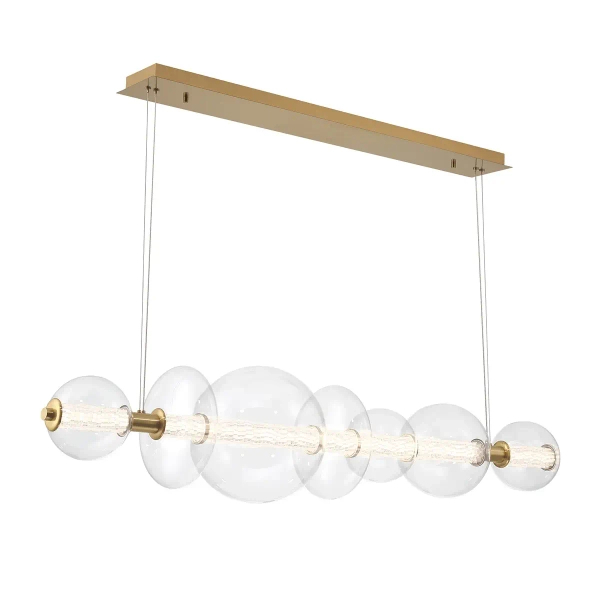 Wisząca lampa szklane kule Atomo QN-ATOMO-LP7-BG LED 46W 3000K złoty