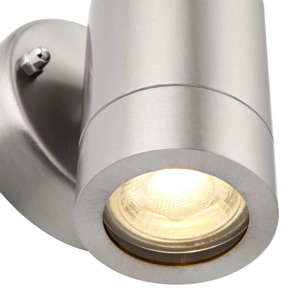 Ścienna lampa zewnętrzna Palin 13801 Saxby IP44 srebrna