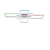 Sterowana lampa sufitowa FELIX srebrna 14637-55 2xLED 50W 2700-5000K RGB