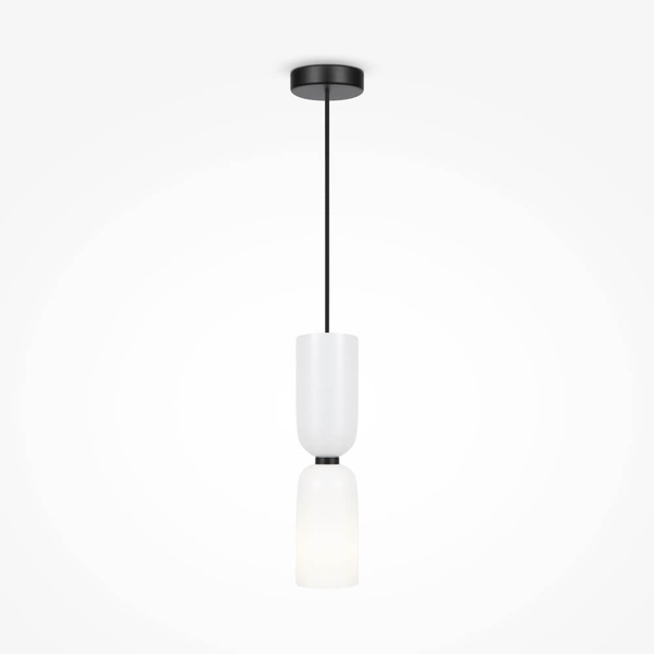 Zawieszana lampa Memory MOD177PL-01W Maytoni tubki do salonu czarna biała