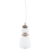 Salonowa lampa wisząca CERAMIC 11702 LED 12W 3000K szara biała