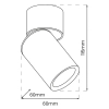 Lampa regulowana sufitowa ANDY ML9933 do salonu czarny złoty