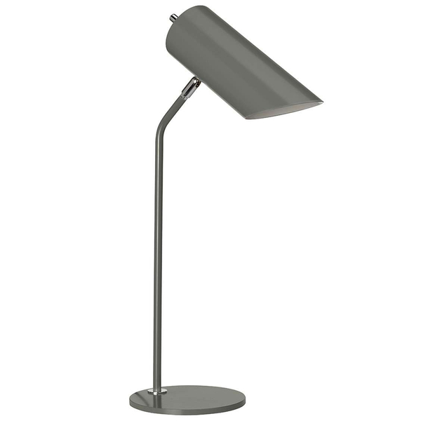 LAMPKA stojąca QUINTO QUINTO-TL-WAB Elstead metalowa OPRAWA biurkowa tuba stołowa biała stary mosiądz