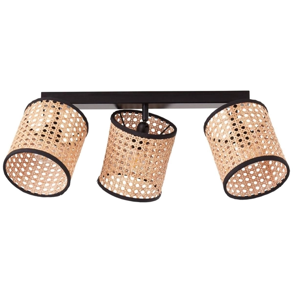 Lampa sufitowa Wiley 99535/06 na listwie rattan beżowy czarna