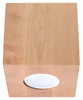 Downlight LAMPA sufitowa Quad SL.0493 Sollux drewniana OPRAWA w stylu skandynawskim kostka
