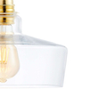 Skandynawska LAMPA wisząca LONGIS 10875305 Kaspa szklana OPRAWA loftowy ZWIS kaskada złota przezroczysta czarna