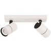 Plafon LAMPA sufitowa LACONI SPL-2813-2B-WH Italux metalowa OPRAWA regulowane reflektorki na listwie białe czarne