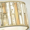 LAMPA sufitowa GEMMA HK-GEMMA-F-SL Elstead HINKLEY metalowa OPRAWA plafon kryształy srebrno złote bursztynowe przezroczyste