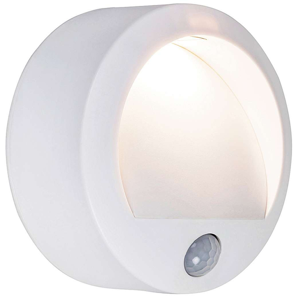 Zewnętrzna LAMPA elewacyjna AMARILLO 7980 Rabalux okrągła OPRAWA z czujnikiem ruchu LED 1,5W 3000K IP44 biały