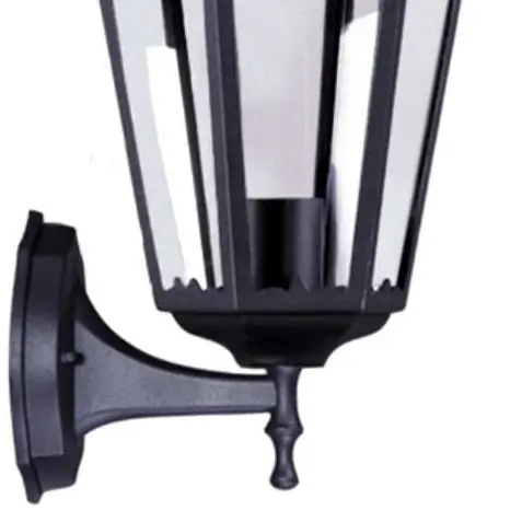 Elewacyjna LAMPA ścienna Lozana K-5006A up Kaja klasyczna OPRAWA metalowa KINKIET zewnętrzny outdoor IP44 czarny