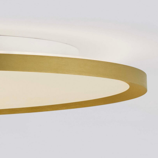 Okrągła lampa ściemnialna ANTONIO LE44887 LED 55W 3000K sufitowa złoty